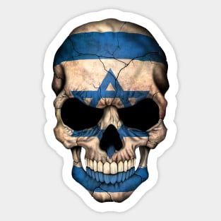 Israeli Flag Skull Sticker